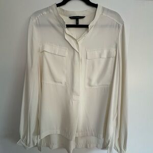 White House Black Market Cream Blouse